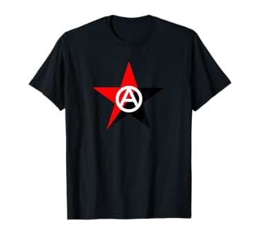 Amazon | アナキズム。アナキストの星のシンボルとA Tシャツ | T